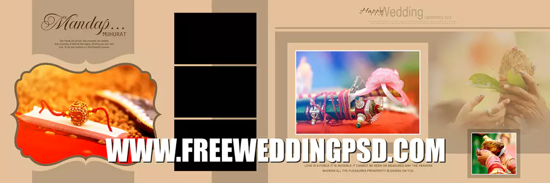 creative indian wedding album 12×36 psd templates
